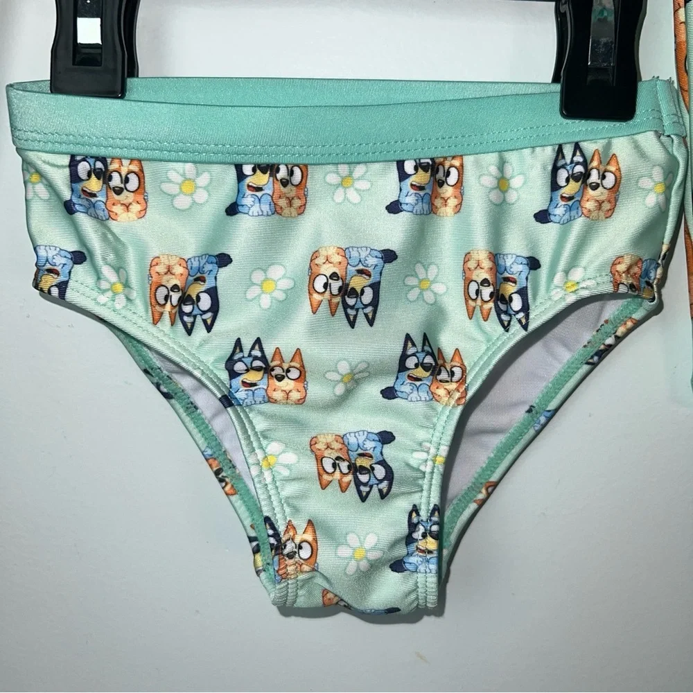 Bluey Toddler Girls Swimsuit |  2T  | Two-Piece Rash Guard Set